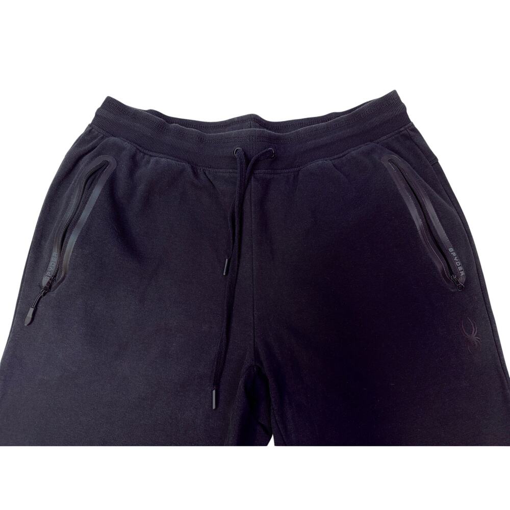 SPYDER Active Black XL Drawstring Sweatpants w/ Zip Pockets 30" Inseam - Picture 2 of 6